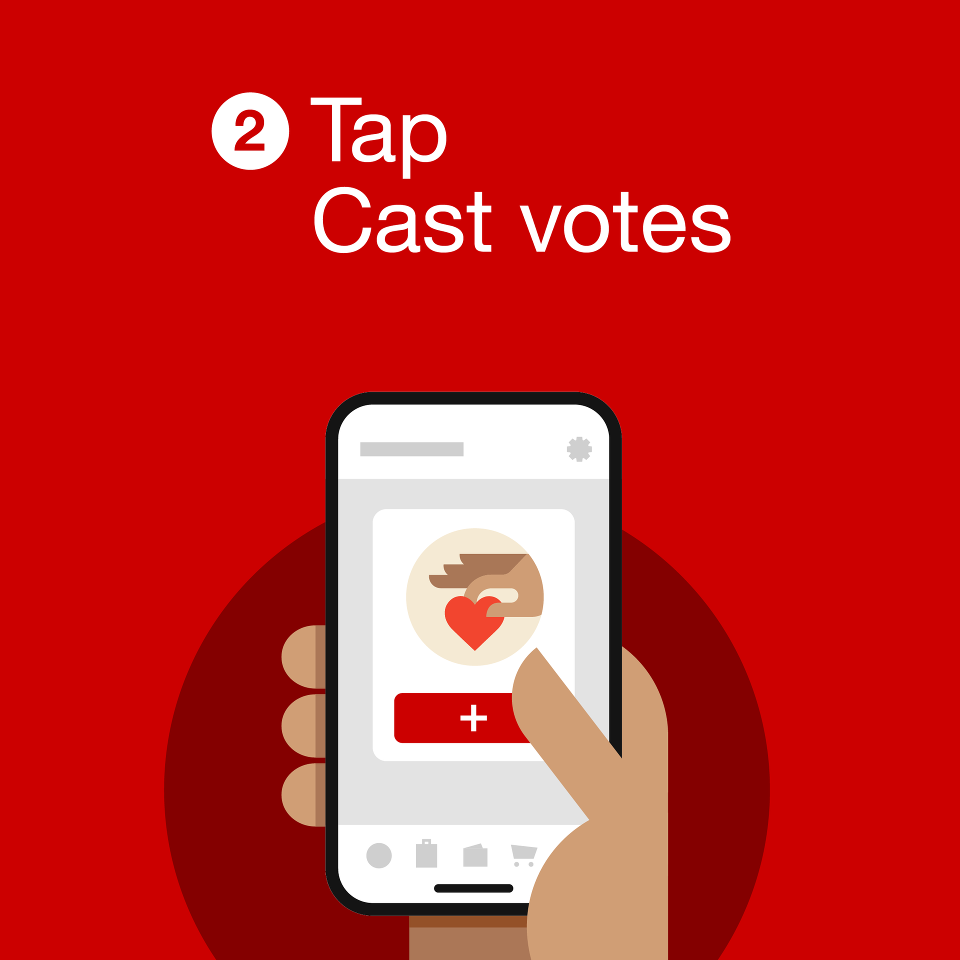 tap cast votes